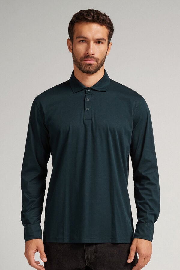 Poloshirt aus merzerisierter Baumwolle