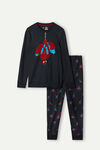 Pijama Comprido Spider-Man em Interlock de Algodão