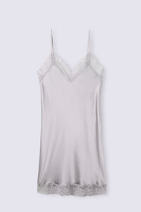 Silk Slip with Lace Insert Detail