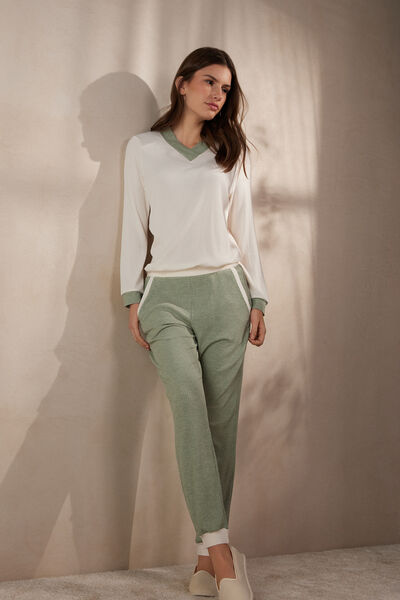 Pantalon en modal LOST IN FIELDS