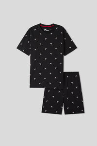 Pijama Corto de Tiburones de Algodón