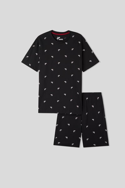 Kurzer Pyjama Haie aus Baumwolle