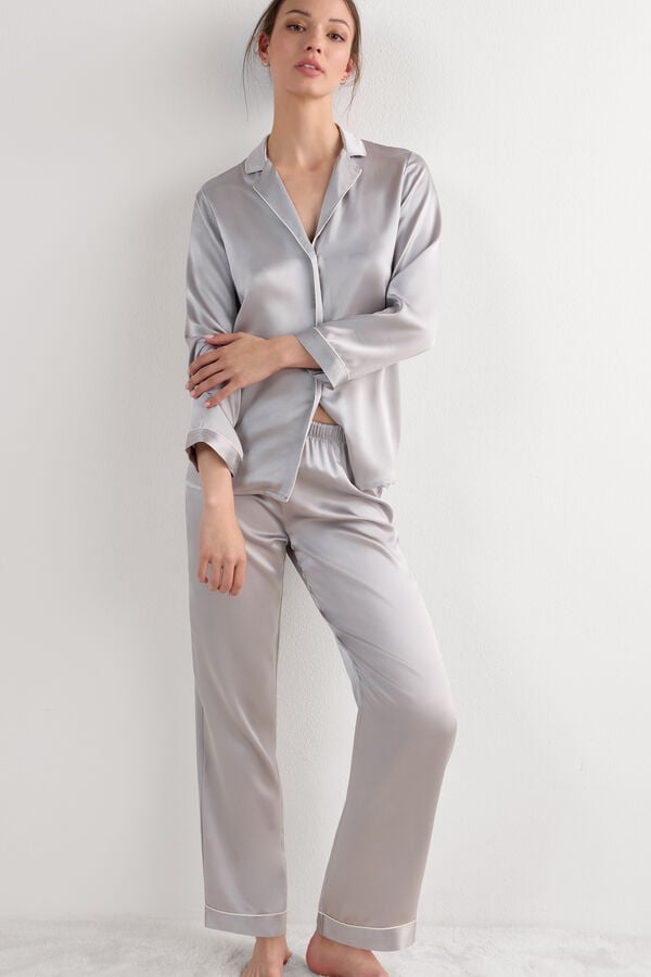 Silk Satin Trousers