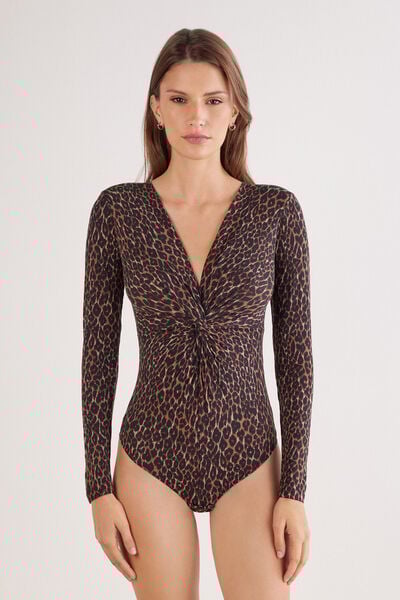 Body manica Lunga in Modal Sensual Attitude