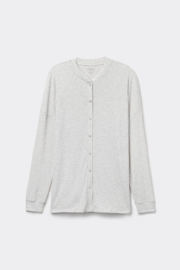 Chic Comfort Long-Sleeved Modal Pyjama Shirt