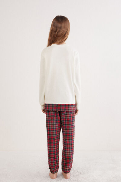 Pigiama Lungo Bambina in Cotone Penguin Girl