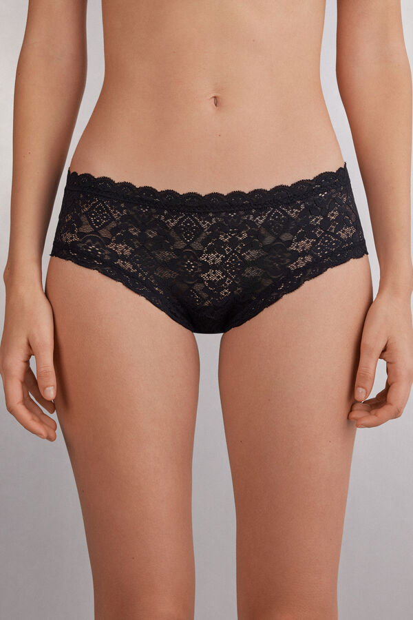 Lace and Microfibre Knickers