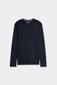 Long-sleeve Round-Neck Merino-Wool Top