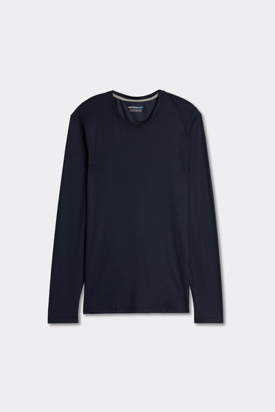 Long-sleeve Round-Neck Merino-Wool Top