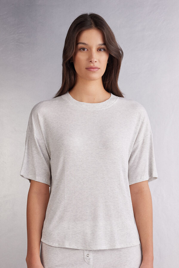 Camisola de Manga Curta em Modal Chic Comfort