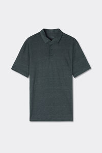 Polo manches courtes en lin