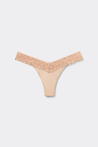 ‘80s-Style Lace and Microfibre Brazilian Briefs