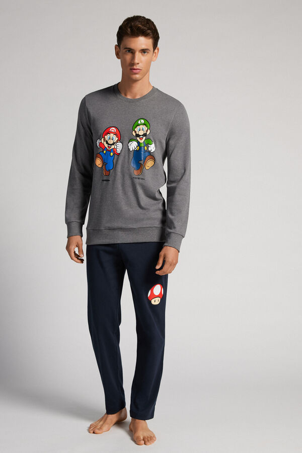 Pijamale Lungi Nintendo Super Mario™ și Luigi din Bumbac