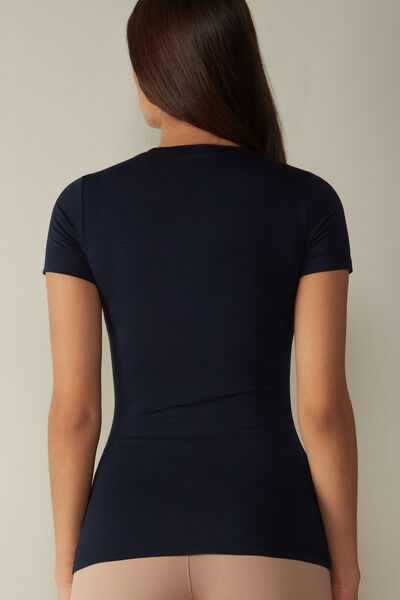 Short-Sleeved Stretch Supima® Cotton Top