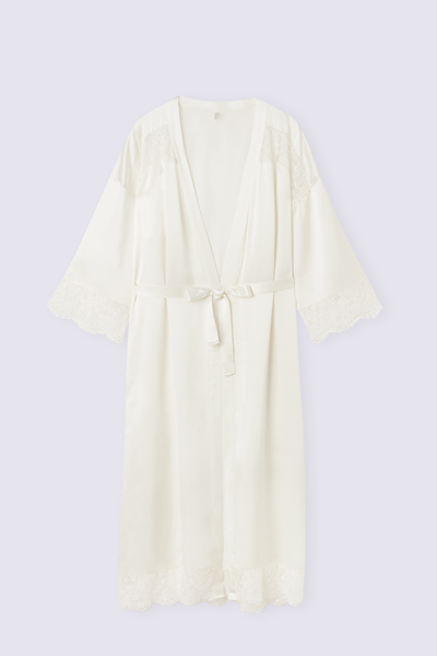 The Most Romantic Season Long Silk Dressing Gown