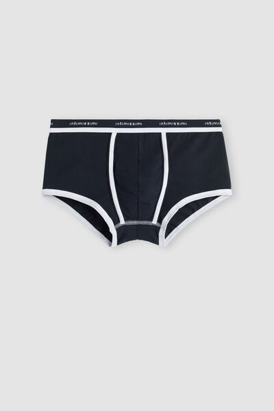Stretch Supima® Cotton Boxer Shorts with Logo Detail