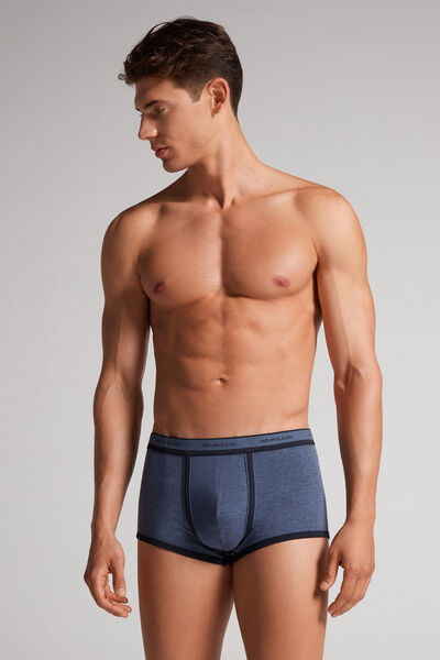 Stretch Supima® Cotton Boxer Shorts with Logo Detail