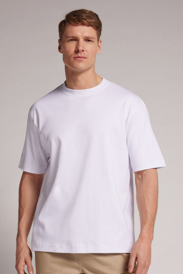 T-shirt Over em Algodão Interlock