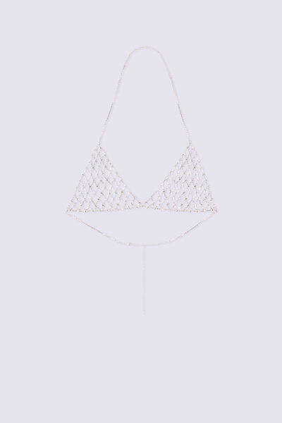 Rhinestone Triangle Bra