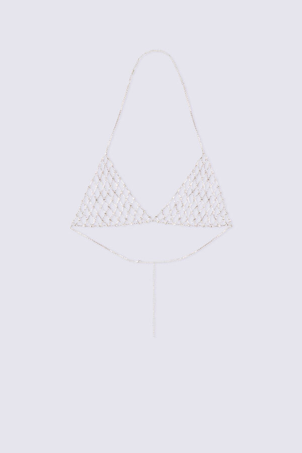 Soutien-gorge triangle en strass