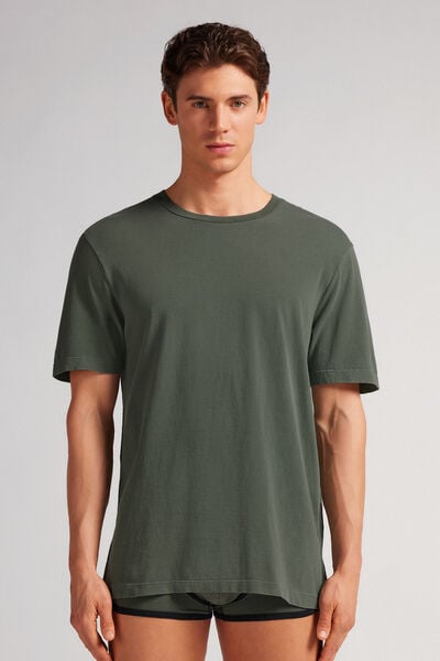 T-Shirt Washed Collection em Algodão