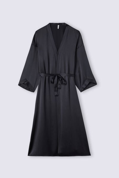 Living in Luxe Long Silk Dressing Gown