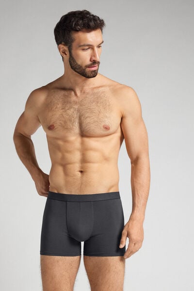 Boxer Cotone con Elastico a Vista