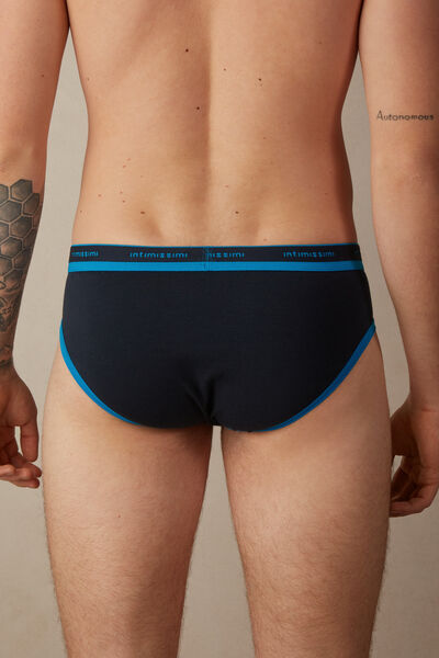 Stretch Supima® Cotton Brief with Logo Detail