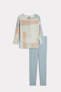 Long Jacquard Modal Pyjamas