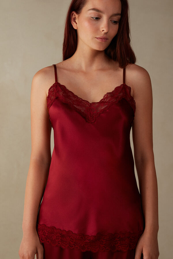Lace and Silk Top