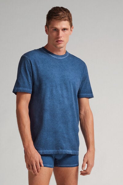 T-shirt Washed Collection en Coton