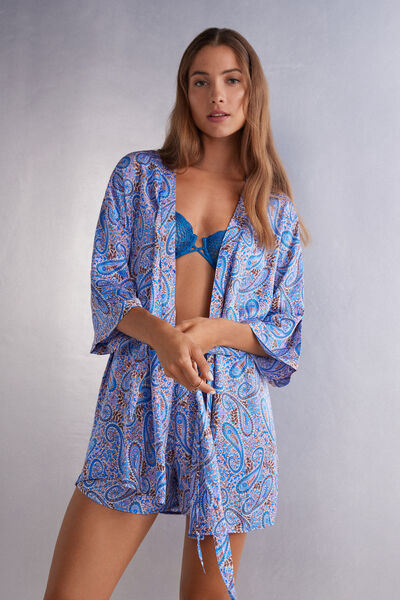 Intimissimi Living in Luxe Long Silk Robe