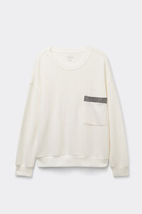 Royal Elegance Long-Sleeved Ribbed Top
