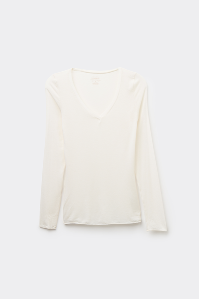 Ultralight Modal with Cashmere V-Neck Top