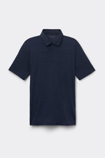 Polo a Manica Corta in 100% Lino Soft
