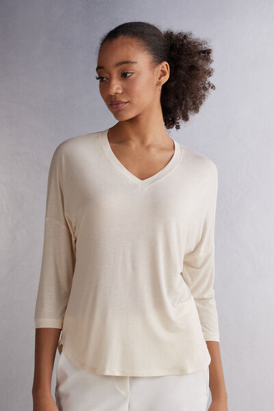 V-neck Fresh Bamboo Top