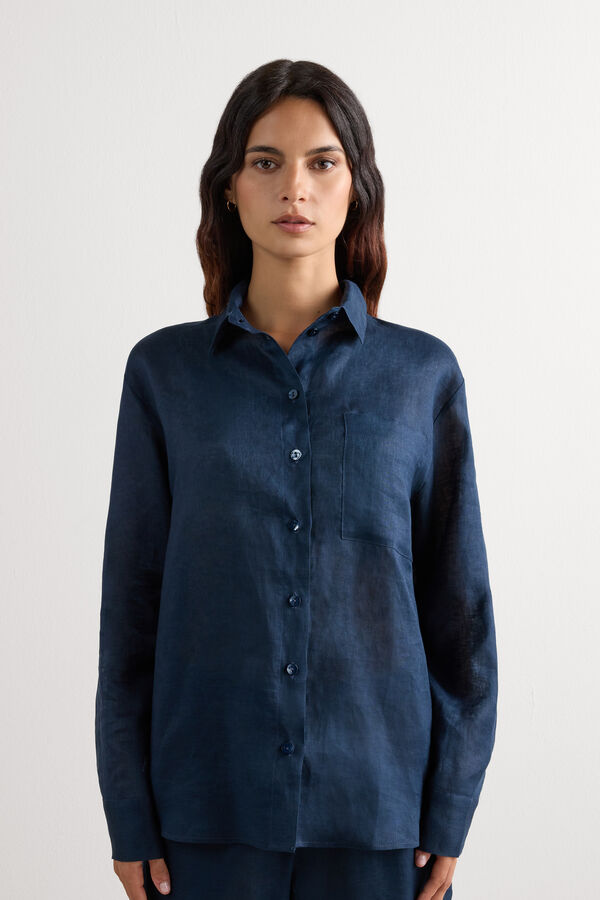 The Pure Linen Plain-Weave Linen Shirt