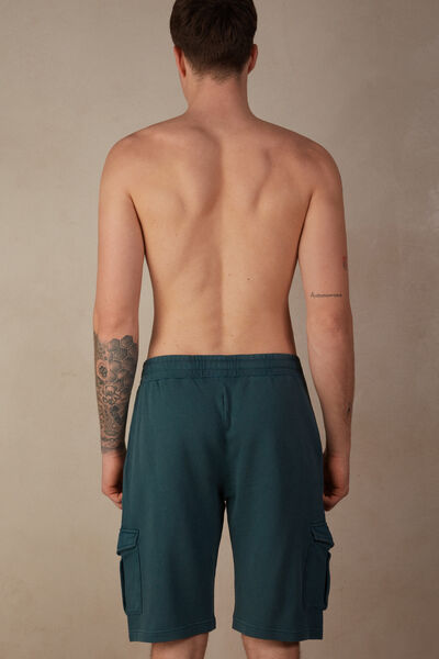 Krótkie Spodenki z Tkaniny Dresowej Washed Collection