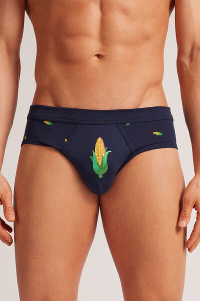 Slip van Superior Katoen met Print van Maïskolven