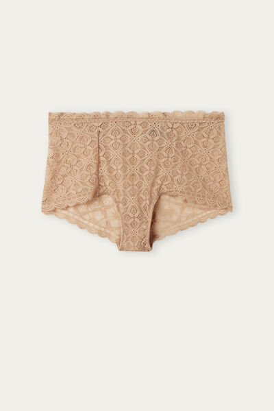 High-Rise Lace French Knickers