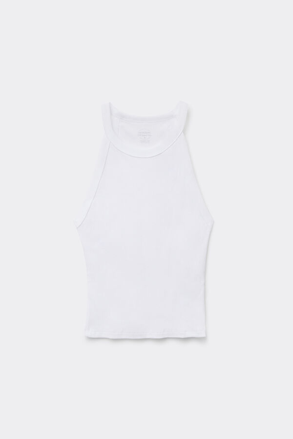 Ribbed Superior Cotton Crop Top