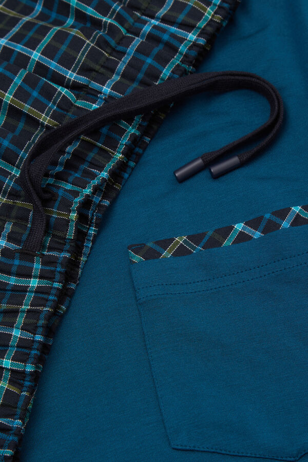 Pijama Curt de Micromodal i Tela de Cotó