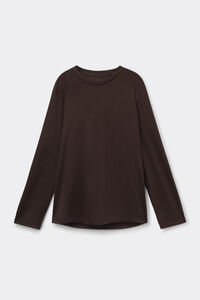 Long-Sleeved Elevated Cotton Top