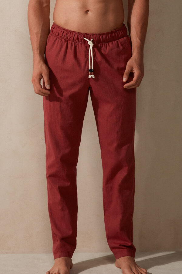 Linen and Cotton Full Length Pants