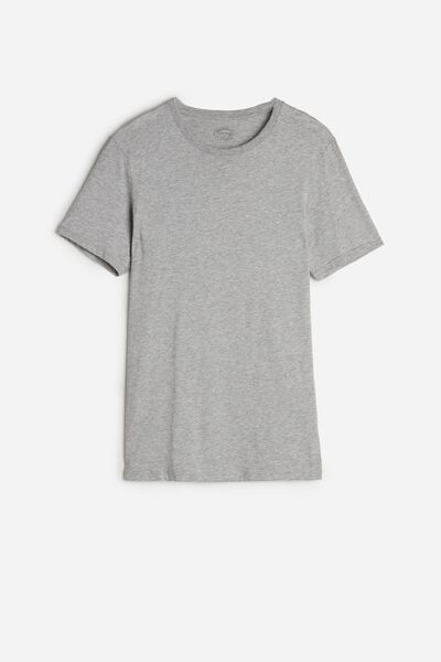 Kurzarm-T-Shirt mit Rundhalsausschnitt aus Supima®-Baumwolle