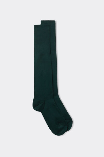 Intimissimi Calcetines de invierno largos con algodón Hombre Verde Tamaño 40-41