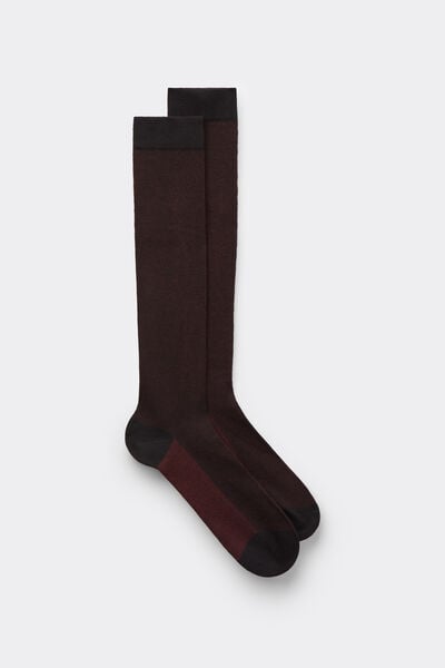 Intimissimi Calcetines largos de algodón suave Hombre Negro Tamaño 44-45