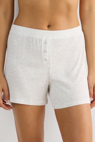 Intimissimi Pantalón Corto de Modal Chic Comfort Mujer Gris Tamaño L