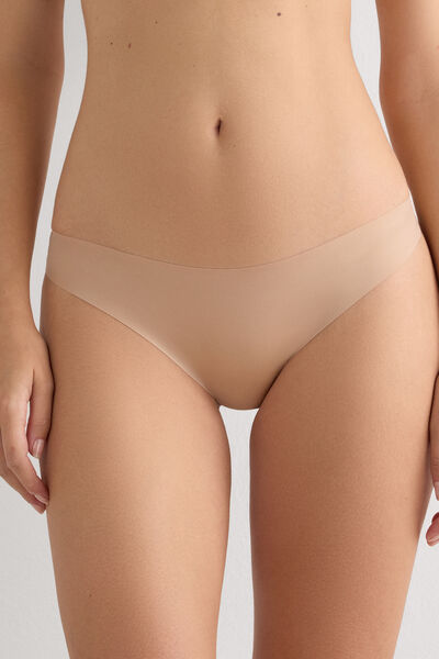 Intimissimi Brasileña sin costuras de microfibra Ultraligera Mujer Natural Tamaño 42
