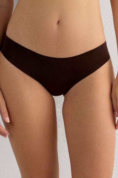 Intimissimi Braguita sin costuras de microfibra y algodón Mujer Marrón Tamaño 36